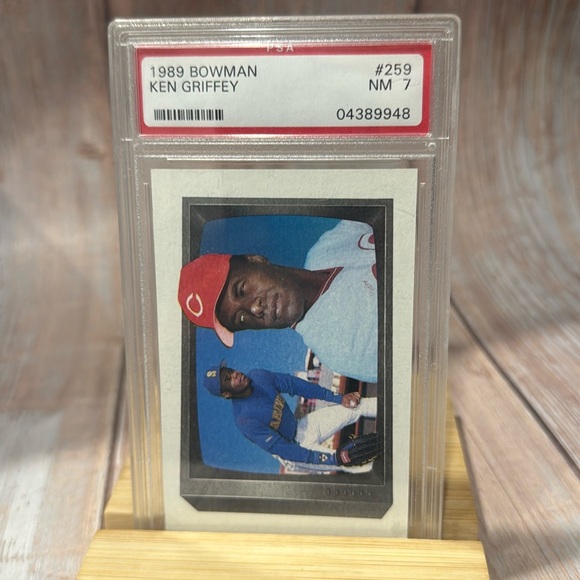 1989 Bowman Ken Griffey #259 PSA NM7 Baseball Card Item #572 - Picture 2 of 3